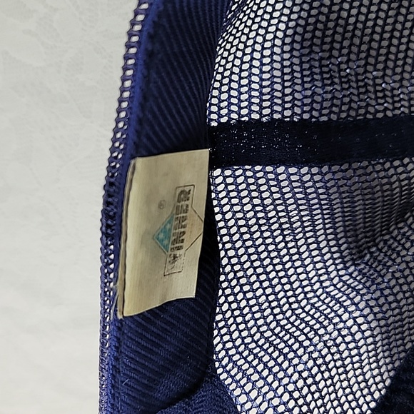 Vintage Mobil Pipeline Tec Dept Trucker Hat Blue/White - Picture 11 of 12